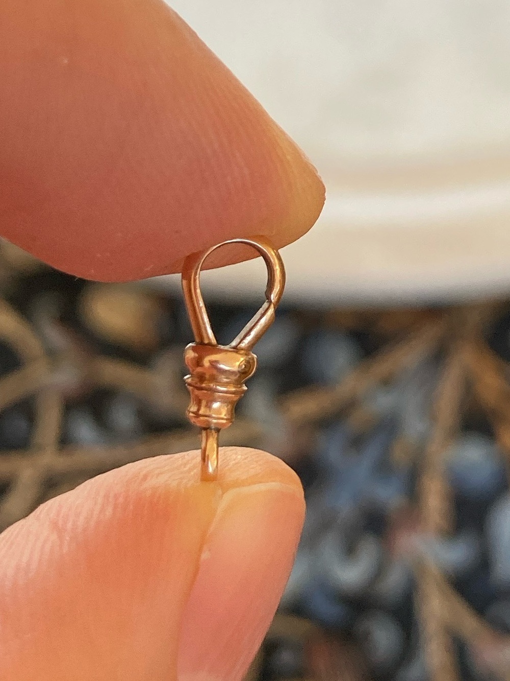 Antique Victorian 14K Gold Dog Clip Clasp